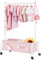 GRANNY SAYS Kleiderständer Kinder mit Aufbewahrungskiste, Kinder Kleiderstange auf Rollen, rosa Kindergarderobe stehend, robuste Jackenständer Kinderkleiderschrank für Baby- & Kleinkinderzimmer