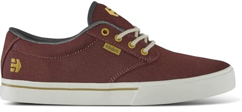 Etnies Jameson 2 Eco Sustainable Skate Style, Reinforced Cupsole, Cushioned Feel, Everyday Sneakers, Vegan - Burgundy - 10