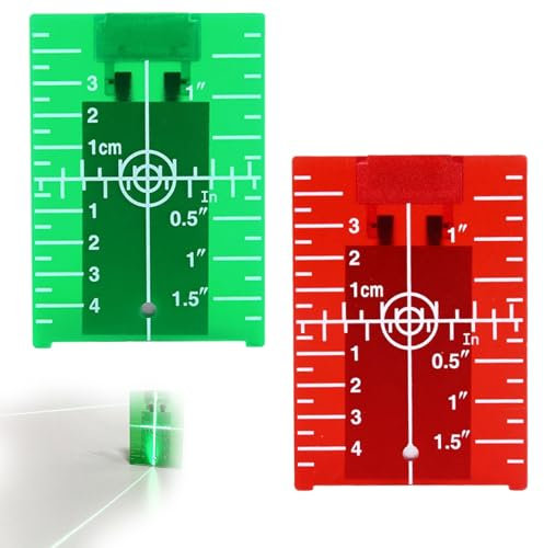 2 Stück Laser Zieltafel,Magnetische Zielplatte,Laser Empfänger,Lasertarget,Lasermess Zubehör,Laser Oche,Laser Base,Laser Zubehör,Dartscheibe Abstand Laser,Für Eine Verbesserung Der Laser-Sichtbarkeit