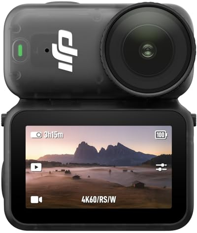 DJI Osmo Nano Bundle Standard (128 Go) - Petite caméra vlog 4K/60 IPS avec capteur 1/1,3″, vidéo FOV Large 143°, 200 Min d'enregistrement, caméra POV magnétique 4K pour Le Sport, Le vlog