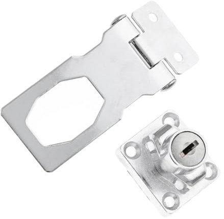 Homoyoyo 1 Ensemble Serrure De Porte D'armoire Serrure De Cave à Vin Serrures D'armoire Serrure De Porte Robuste Verrouillage De La Boîte Aux Lettres Serrure De Porte En Verre Silver Le Fer