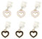 Lot de 6 breloques Kindle – Motif cœur – Breloques anti-poussière de type C pour Kindle (2021-2024) – Cadeau pour lecteurs, amateurs de livres, enseignants, étudiants, hommes et femmes – Accessoires
