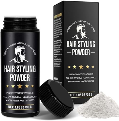 Hair Styling Powder 30g, Hair Texture Powder for Men | Long-lasting Hold, Volumizing Matte Texture, Easy to Apply with No Oil or Greasy Residue, All Hair Types