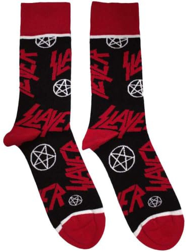 Slayer Logos and Pentegrams Womens Ankle Socks One Size