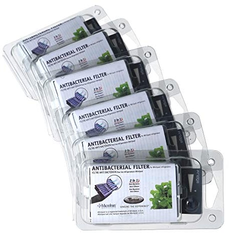 Whirlpool - Microban ANT001, Filtro per frigorifero, pacco da 6