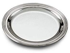 SWEET HOME Piattino Pane Placcato Argento cod.5018712 cm diam.12 by Varotto & Co.