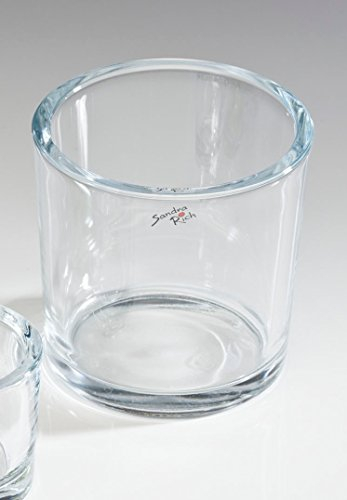 Sandra Rich Glasvase Heavy klar rund 14 cm Ø 14 cm