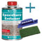 HOTREGA Epoxidharz Entferner Gel - Spezialreiniger für Fugen & Verschmutzungen, säurefrei, für empfindliche Oberflächen (1 Liter, Handpad, Halter)