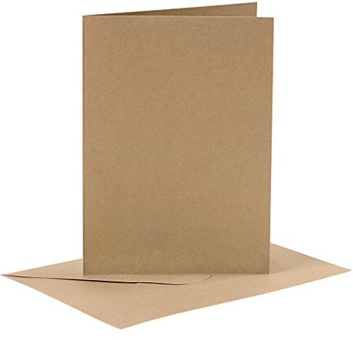 23021 Cards and Env 10.5x15cm 6pk natural