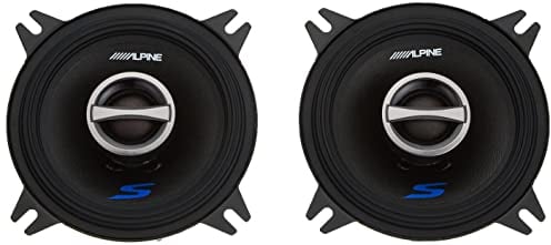 Alpine S-S40 Enceintes de Voiture coaxiales 2 Voies 4 10 cm 140 W Noir