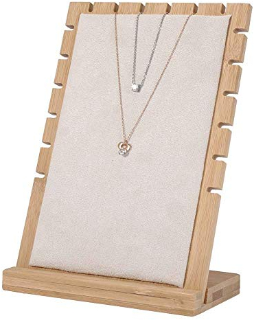 Salmue Schmuckdisplaymaterial, Holzrahmen für Halskette, Halskette, Armband, Anhänger, für Schmuck (1#), Holz, Carnelian