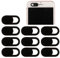 falllea 10 Piezas de Cubierta de Cámara Deslizador Cubierta Webcam Webcam Cover Slider Tapa Webcam Cubre Camara Fino Protector de Privacidad de Cámara para Computadora Laptop Móviles Tableta, Negro