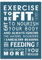 Übungsposter, A3, ungerahmt, Motivation, Inspiration, Zitat, für Fitnessstudio, Fitness, Muskelsport, Foto