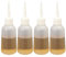 N - A Flüssige Tropfflasche, 4 Stück 100ml Leere Kunststoff-Squeezable-Füllung Gewürzflaschen zum Schmieren von Motoröl Saucen-Lotion-Kleber, Transparent