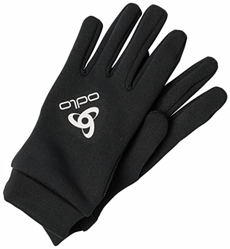 Odlo Unisex Stretchfleece Liner Eco Gloves Laufbekleidung Laufhandschuhe Black - Schwarz Xs
