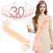 Krone Schärpe Geburtstag, Roségold Geburtstagskrone Prinzessin Krone Haarreif Kristall Tiara 30. Geburtstag Schärpe, Damen Haarband Kronen Satin Schärpen für 30 Jahr Geburtstag Deko Party Accessoires
