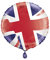 Unique 28797 Folienballon, 45 cm, Union Jack Party, mehrfarbig