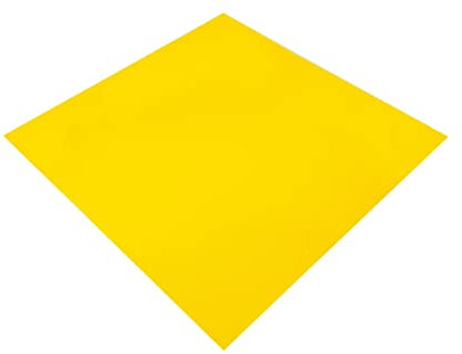 Sensalux Vlies-Tischdecke mit 45% Recyclatanteil, abwaschbare Tischdecke mit Lotuseffekt, 1m x 1m Gelb