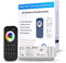 GIDEALED 2.4G Wireless 5 in 1 LED Streifen Controller mit RF Fernbedienung,Dimmen 5 Kanal RGBWW LED Controller für CCT RGB RGBW RGBCCT und 5 Weiße Lichtstreifen DC12-24V
