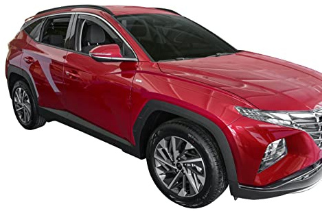 J&J AUTOMOTIVE HEKO Windabweiser für Hyundai Tucson 5-Türer ab 2020, 2tlg | 2 HEKO Windabweiser für Hyundai Tucson 5-Türer, PMMA, Fensterkanal.