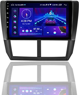 Eouyt 2 Din Car Radio Für Subaru Forester 3 SH 2007-2013 Android 11.0 HD Touchscreen Car Multimedia Player Kompatibel Apple Carplay und Android Auto, Unterstützt Lenkradsteuerung