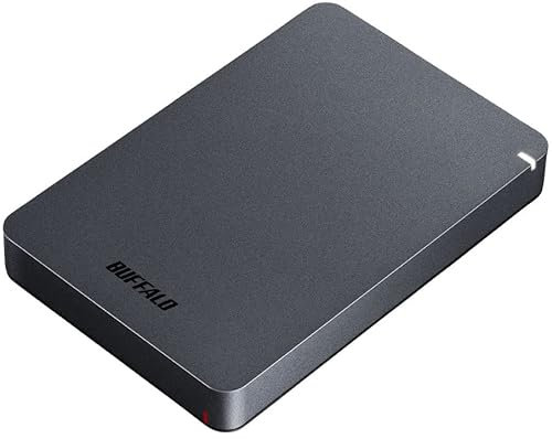 BUFFALO MiniStation PGF - Hard disk esterno portatile da 2 TB, resistente agli urti, USB 3.0 (3.2 Gen 1x1) per PC, Mac