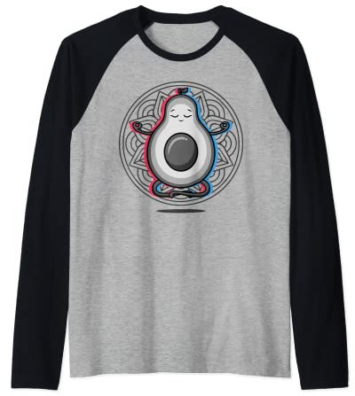 Yoga Avocado Meditation Acro Vinyasa Hatha Avocado Yoga Raglan