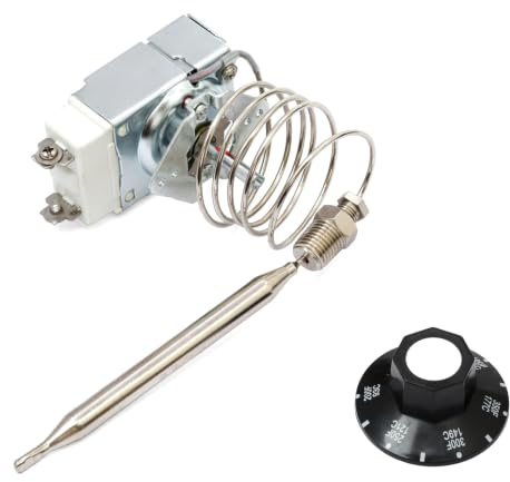 Termostato 1175 RX-1-36, 60125401 termostato para freidora de 1/4 pulgadas Mpt Caja de cosas compatible con Pitco 60125401 apto para Royal Range 3113, termostato de freidora 200-400F