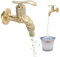 Antik Messing Wasserhahn 1/2 Zoll: YIDM Vintage Wasserhahn Wasserhahn Garten Zinklegierung Kupferventil Geprägtem Design Wasserhahn Unterputz Für Bad Hause Outdoor Garten Gold