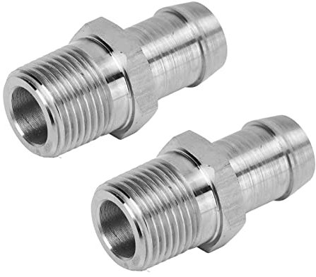 2 Stück 1 2 Zoll NPT-Außengewinde auf 5 8 Zoll Schlauchanschluss, Adapter für Heizungs-Ansaugkrümmer, Anschluss an 5 8 Zoll Schlauchanschluss, Anschluss für