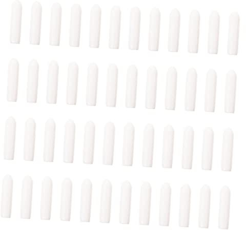 OKUMEYR Plastic Coat Hangers, 300pcs Rubber Sleeve Screw Caps Thread Protectors End Caps Hanger Protector Cover Cord Protector for Home Multifunctional End Caps Iron Rod