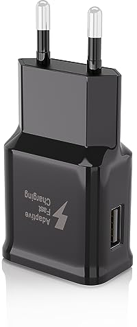 Adaptives Schnelllade Ladegerät Stecker, Schnellladegerät USB Netzteil Ladeadapter Kompatibel mit Samsung Galaxy S23 S22 S21 S20 S10 S9 S8 S7 Edge Plus, Note 8 9 10+, A03 A13 A34 A53 A54 iPhone