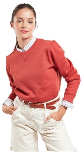 Armor Lux Unisex Heritage Bio Sweatshirt mit Halsreif Pullover, Ketchup, Small