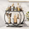 Beowanzk Bathroom & Kitchen Storage Rack, Bathroom Shelves, Shelf Organiser - Black