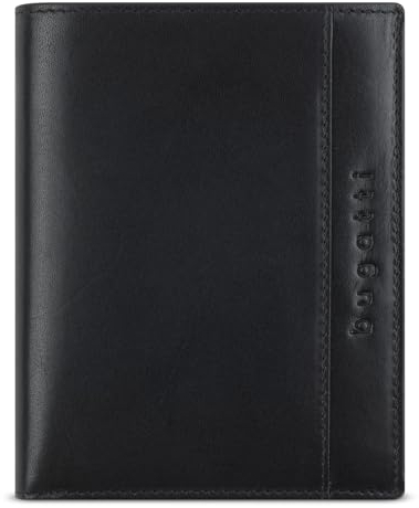 bugatti Romano Wallet with Flap Black