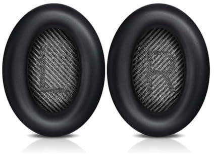 YHIJSR 1 par de Almohadillas de Repuesto para Auriculares Bose, para Auriculares Bose QuietComfort Bose 35 QC35/QC35 II, Color Negro