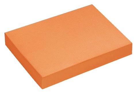 JISADER Balance Pad Klein, Rutschfester Weichschaum, Schaumstoffmatte, Balancepad, Fitness-Training Gerät für Yoga, Gymnastik, Pilates, Physiotherapie, Outdoor Meditation, Orange