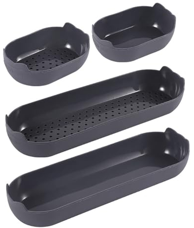 Moule Baguette, 4 Pièces Moule à Baguette en Silicone Antiadhésif Moules à Pain Moule Perforé Antiadhésif Plateau à Baguette Moule à Hot Dog pour La Cuisson de Bricolage à Domicile