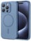 ESR for iPhone 15 Pro Max Case with MagSafe, Supports Magnetic Charging, Slim Liquid Silicone Case, Shock Absorbing, Screen and Camera Protection, Cloud Series, Light Blue