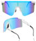 IOPJLK Schnelle Brille Herren Damen Fahrradbrille UV400-Schutz, Verstellbare Bügel, Leicht, Sport Brille für Laufen, Fahren, Angeln, Klettern