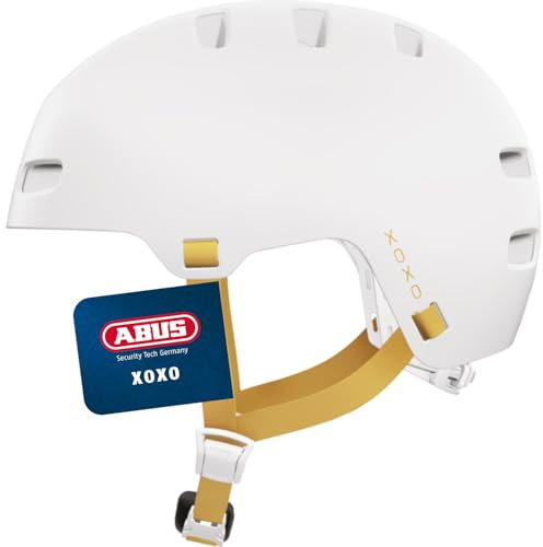 ABUS XOXO, Casco da Bicicletta Unisex Adulto, Bianco (Bianco Polare), S (51-55 cm)
