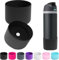 HiGropcore 2PCS Silicone Water Bottle Boot for Owala 24oz 32oz 40oz,Anti-Slip Protective Sleeve Bottom Bumper Protector for FreeSip, Twist, and Flip Water Bottles (Black)