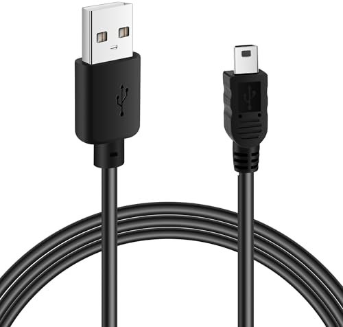 Mygatti Cable mini USB 2.0 de 5 metros,conector USB A a mini USB,alta velocidad 480 Mbit/s,cable USB 2.0 tipo A a Mini-B,cable de carga rápida,datos para teléfono móvil de alta