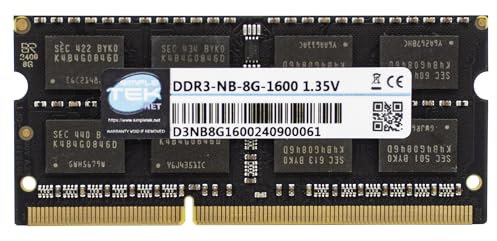 SIMPLETEK - Modulo memoria RAM 8GB DDR3L 1600MHz 1.35V Banco SODIMM Computer Notebook AIO