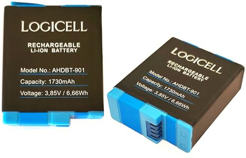 Original LogiCell Li-Ion Akku 1730mAh für GoPro Hero 9 / Hero 9 Black/Hero 10 / Hero 11 / Hero 12 AHDBT-901 ADBAT001 ADDBD-211