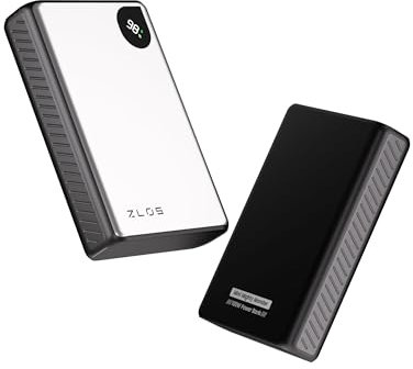 ZLOS YG20 Powerbank 20000mAh, 100W USB-C-Schnellladung, Mini Tragbares Ladegerät mit LED-Anzeige, Kompatibel mit MacBook, iPhone, Huawei, Samsung