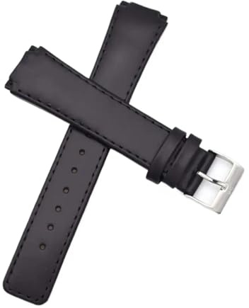 GNUFOPI Leder-Uhrenarmband-Ersatz, kompatibel mit Skagen – 331XLSLB 331XLSLC4 331XLSL1 331XLRLD 331XLRLBO 331XLRLDO 331XLRLB(Black-2)