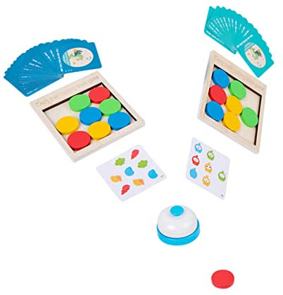 VICASKY 1 Satz Bausteine ​​Spielspielzeug bauten Blockierende Spielzeugspiel Kinderspiel Bauen Interaktives Konstruktionsspielzeug blockieren hölzern Bunt