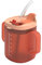 Vaso de 300 ml para adultos mayores con tapa para derrames y pajilla, apto para pacientes discapacitados, apto para microondas, apto para microondas, solución controlable