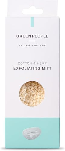 Green People Gentle Exfoliating Mitt for Self Tan Prep | Gentle Exfoliation and Self Tan Prep, Crafted with Natural Fibres